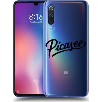 Pouzdro na mobilní telefon Picasee silikonový průhledný obal pro Xiaomi Mi 9 - Picasee - old logo - black
