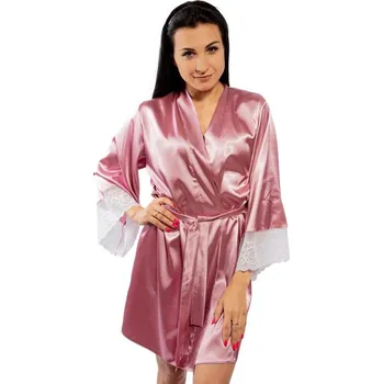 Dámský župan DKaren Saténový župan Adelaide starorůžový Velikost: XXL