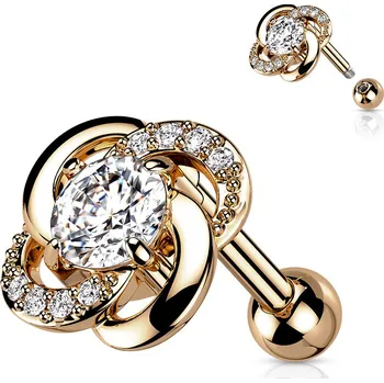 Piercing Šperky4U Cartilage piercing do ucha - CP1085-RD