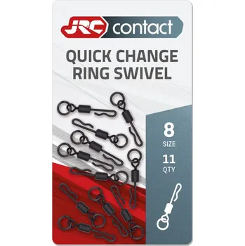 Rychlovýměnný obratlík s kroužkem JRC Contact Quick Change Ring Swivel 11ks Varianta: QUICK CHANGE RING SWIVEL 8 11KS