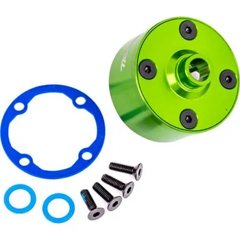 RC vybavení 1:8 Traxxas Sledge 4WD TQi: Tělo diferenciálu hliníkové zeleně eloxované