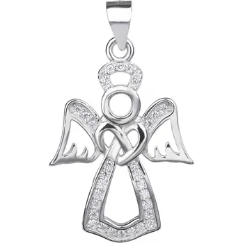 Přívěsek Bealio BEALIO Stříbrný přívěsek ANDĚL se SRDÍČKEM 03-07887-0700