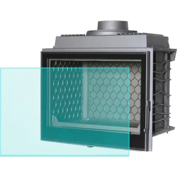 Žáruvzdorné sklo 60 x 40 cm na krbovou vložku Turbofonte 77