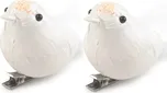 Laalu LAU-1634 ptáčci na klipu bílí 5 x…