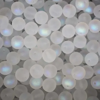 Dětské navlékací korálky Pro Háčkování Korálek skleněný matný AB lesk 8 mm 00030/28701