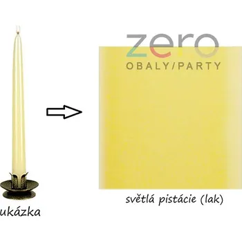 Svíčka Svíčka kónická 24 cm - sv. pistáciová (lak)