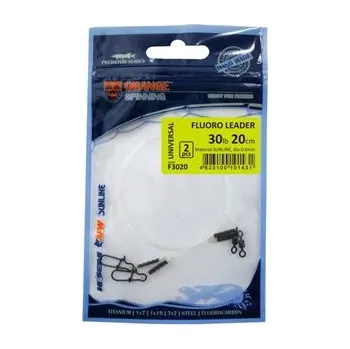 Life Orange fluorocarbonové lanko 13,6kg, 30cm, 2ks