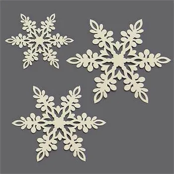 Vánoční dekorace PartyDeco Závěsné vločka perleť 13 cm 10 ks