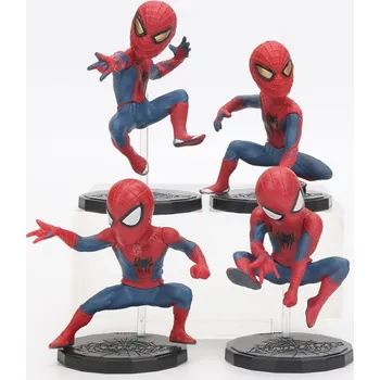 Figurka Figurky Spiderman s podstavcem 4 ks