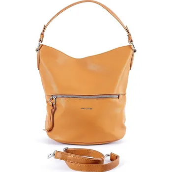 David Jones Paris Středně velká kabelka na rameno i crossbody David Jones 6765-1 tmavěoranžová
