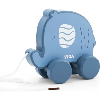 Dřevěná hračka MR Dřevěná tahací hračka - Slon