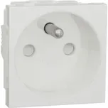 NU303918E Unica - Zásuvka 250V/16A 2P+E, clonky, šroubová, Bílá