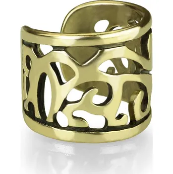 Piercing Šperky4U Zlacený falešný piercing do ucha - klips s ornamenty - FP1012-GD