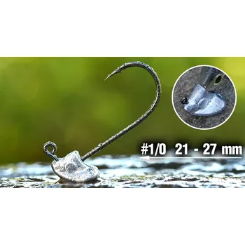 Rybářský háček Jigová hlavička REDBASS StandUp Pro Sickle 5ks #1/0 3g