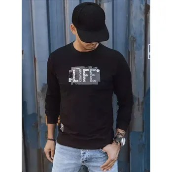 Pánská mikina Dstreet pánská mikina LIFE BX5360 černá L