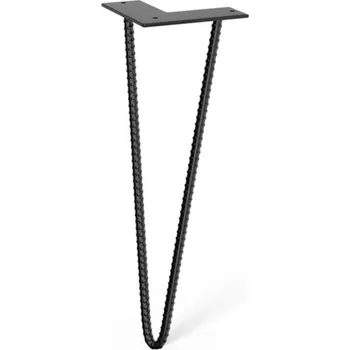 Koupelnový nábytek Walteco Noha nábytková Roxor II 406mm, šikmá, černá