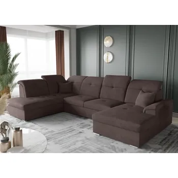 Sedací souprava Rohová sedací souprava do U - Bono - tmavě hnědá Varianta: Levá