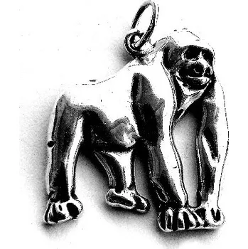 Šperk Stříbrný přívěsek gorila - P416 (Stříbrný přívěsek primát gorila)