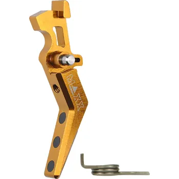 MAXX Hliníková CNC ADVANCED spoušť pro M4/M16 - TYPE A, žlutá