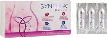 Lék na ženské potíže Gynella Balance vaginální čípky 10 ks