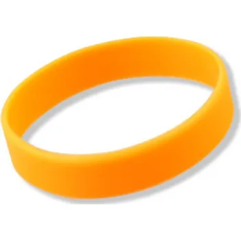Silikonový náramek - oranžový