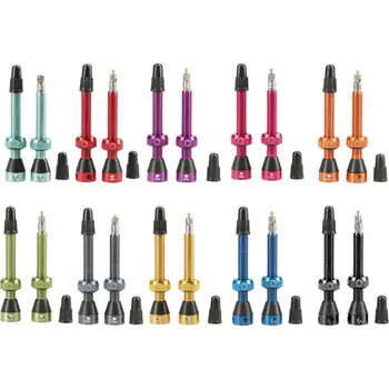 Plášť na kolo Bezdušové ventilky - TUBOLIGHT Valves 50mm - galuskové Růžová