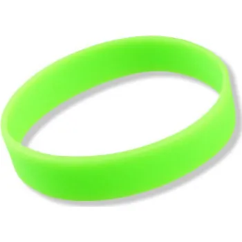 Silikonový náramek - světle zelený