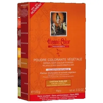 Barva na vlasy PREMIUM VÉGÉTAL Henna KAŠTAN (Henne color PREMIUM VÉGÉTAL)