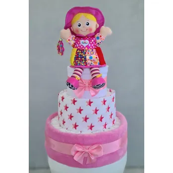 Přebalování Třípatrový plenkový dort Emilka