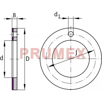 Permaglide PAW 12 P14 axiální kluzný kroužek, ocel-PTFE/ZnS (bezolovnatý)