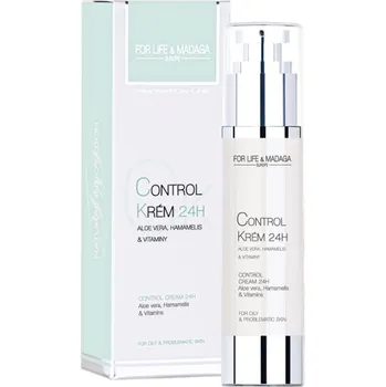 Pleťový krém For Life & Madaga Control krém 24H (For Life & Madaga Control krém 24h pro mastnou pleť 50 ml)