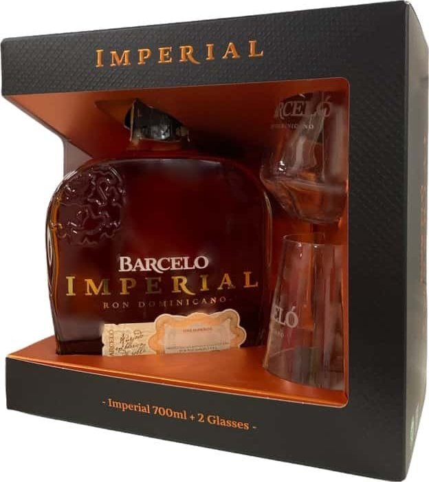 Barceló Imperial 0,7l 38% (dárkové balení 2 skleničky)
