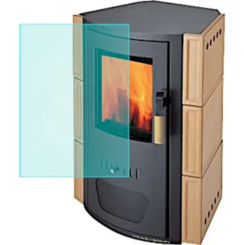 Krbová kamna Žáruvzdorné sklo na Kaunas LUX 280 x 340 mm, Haas und Sohn