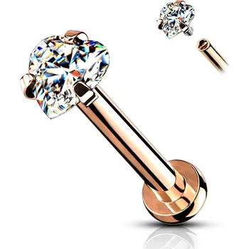 Šperk Šperky4U Piercing do brady labreta / cartilge - LB1095RD-1208