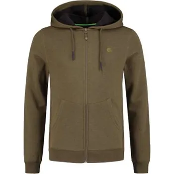 Rybářské oblečení KORDA Kore Olive Zip Hoodie Mikina s kapucí a zipem vel.XXL