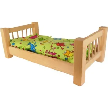 Dětská postýlka KROKIDO POSTÝLKA VELKÁ (56x31x20cm) S PEŘINKOU A POLŠTÁŘEM, K69007