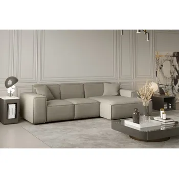 Sedací souprava Rohová sedací souprava Luga - Béžová Varianta: Pravá