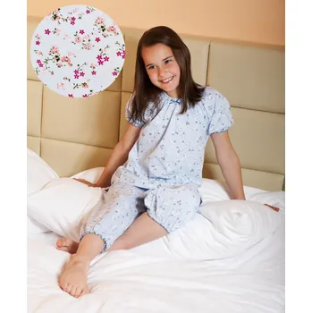 Dívčí pyžamo Dívčí pyžamo bílo-růžové - velikost 116/122