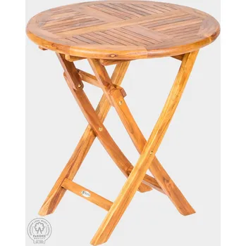 Zahradní stůl FaKOPA Pevný skládací kulatý stůl Jodie