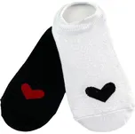 Botaskové dívčí ponožky se srdíčkem, Velikost 33-35