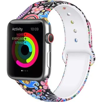 Řemínek na hodinky AW Apple Watch řemínek - Paví vzor Šířka uchycení řemínku: 44/45/46/49mm, Délka řemínku: Dámský - S/M (13 - 19cm) IR-IMG20