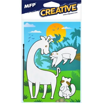 omalovánky Malování vodou A5 + štětec - Africká zvířata