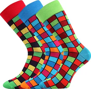 Pánské ponožky Lonka Wearel 021 3 páry kostičky 39-42
