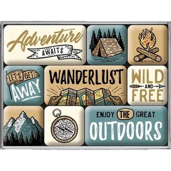 Dekorativní magnet Nostalgic Art Sada Magnetek - Outdoor Adventure