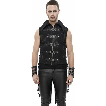 Pánská vesta vesta pánská DEVIL FASHION - Deus Punk Buckled - XL