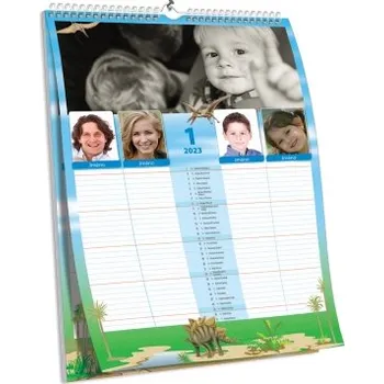 Fotokalendář Rodinný plánovač s motivy dinosaurů (A3)