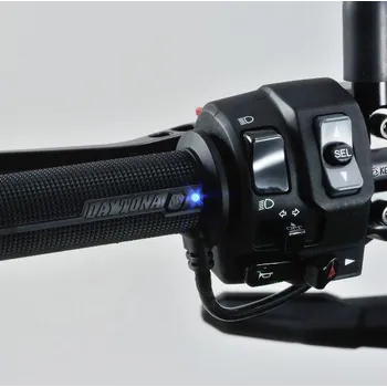 Vyhřívané rukojeti Daytona 5 s integrovaným spínačem 22 mm