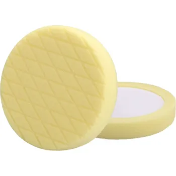 Brusný kotouč Leštící kotouč Extol Premium (8804538) kotouč leštící pěnový, diamantový vzor, T80, žlutý, Ř180x35mm, zapuštěný suchý zip Ř150mm