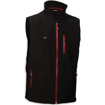 pracovní vesta a Vyhřívaná vesta pod oblečení CAPIT WARMME HEATED VETS černá/červená včetně baterie vel. 4XL/5XL (vhodná pro nošení do práce, na sport i na volný čas)