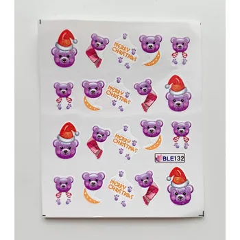 Nehtyprofi - Vodolepky na zdobení nehtů - Vánoční medvídek